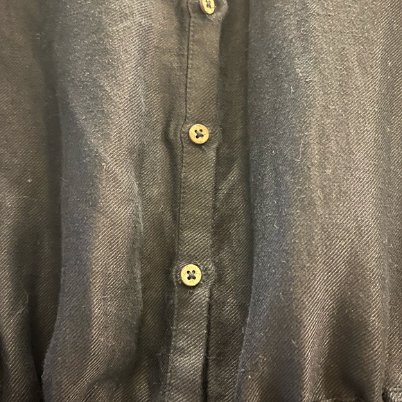 Linen Black Romper Size L - Picture 2 of 9